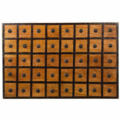 Baúl Alexandra House Living Marrón Metal Madera de mango 40 x 30 x 6