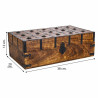 Baúl Alexandra House Living Marrón Metal Madera de mango 20 x 12 x 3