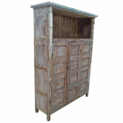Estantería Alexandra House Living Marrón Madera Reciclada 40 x 186 x