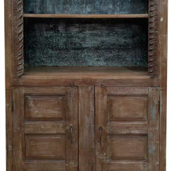 Estantería Alexandra House Living Marrón Madera Reciclada 42 x 213 x