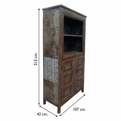 Estantería Alexandra House Living Marrón Madera Reciclada 42 x 213 x
