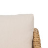Sofá de Jardín Natural Madera de mango Foam Fibra natural 180 x 86 x