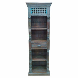 Estantería Alexandra House Living Marrón Madera Reciclada 34 x 180 x
