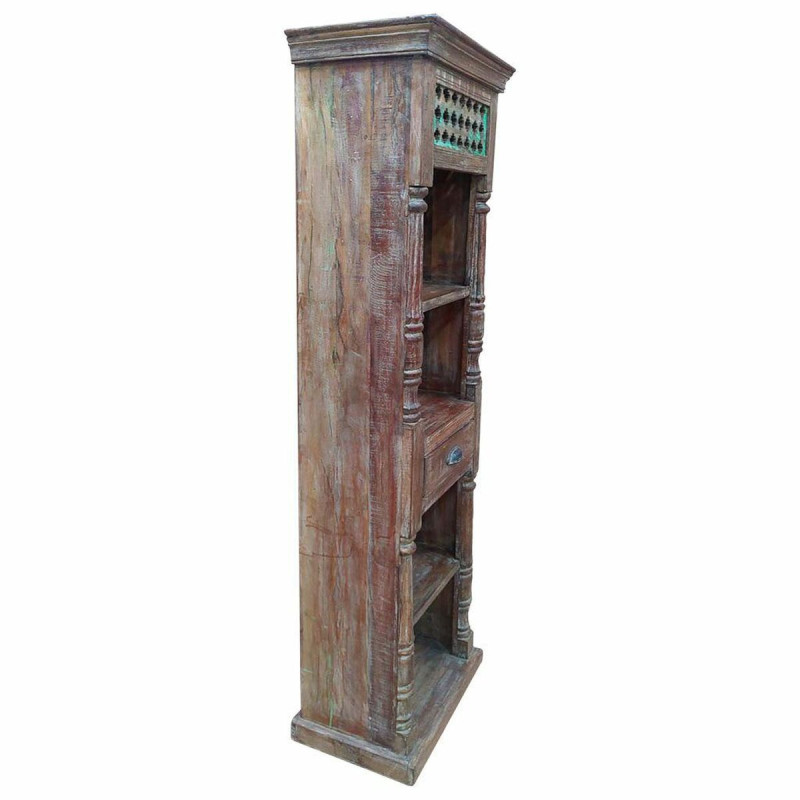 Estantería Alexandra House Living Marrón Madera Reciclada 34 x 180 x