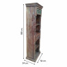 Estantería Alexandra House Living Marrón Madera Reciclada 34 x 180 x