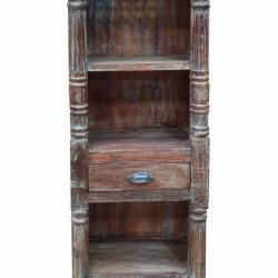 Estantería Alexandra House Living Marrón Madera Reciclada 34 x 180 x