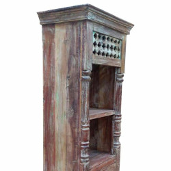 Estantería Alexandra House Living Marrón Madera Reciclada 34 x 180 x