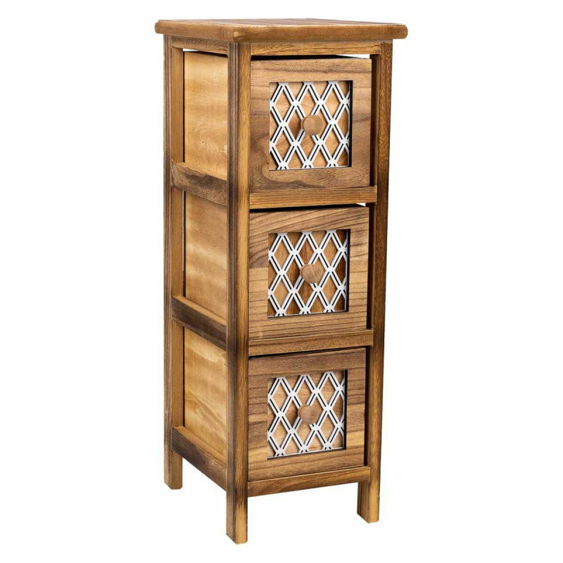 Cajonera Alexandra House Living Marrón Madera Madera de Paulonia 26 x