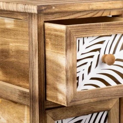 Cajonera Alexandra House Living Marrón Madera Madera de Paulonia 32 x