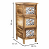 Cajonera Alexandra House Living Marrón Madera Madera de Paulonia 32 x