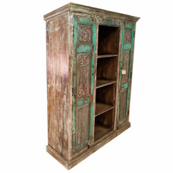 Estantería Alexandra House Living Marrón Verde Madera de mango 38 x