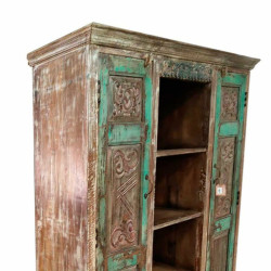 Estantería Alexandra House Living Marrón Verde Madera de mango 38 x