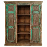 Estantería Alexandra House Living Marrón Verde Madera de mango 38 x