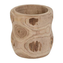 Set de Maceteros Natural Madera de Paulonia 44 x 44 x 46 cm (3 Unidade