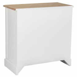 Cómoda Alexandra House Living Blanco Marrón Aleación de Zinc Madera