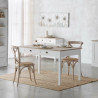 Mesa Alexandra House Living Blanco Marrón 80 x 78 x 150 cm Con cajone