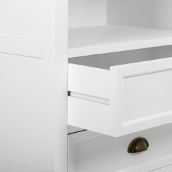 Estantería Alexandra House Living Blanco Marrón Aleación de Zinc Ma