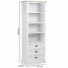 Estantería Alexandra House Living Blanco Marrón Aleación de Zinc Ma