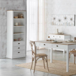 Estantería Alexandra House Living Blanco Marrón Aleación de Zinc Ma