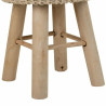 Taburete Alexandra House Living Crema Bambú Pino Esponja Madera MDF 3