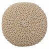 Taburete Alexandra House Living Crema Bambú Pino Esponja Madera MDF 3