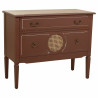 Cómoda Alexandra House Living Marrón Natural Ratán Madera de abeto