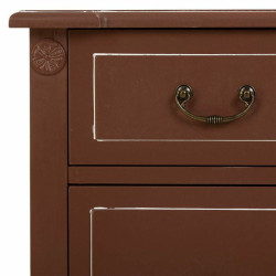 Cómoda Alexandra House Living Marrón Natural Ratán Madera de abeto