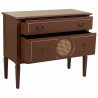 Cómoda Alexandra House Living Marrón Natural Ratán Madera de abeto