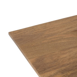 Mesa de Comedor Negro Natural Hierro Madera de mango 170 x 90 x 76 cm