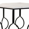 Juego de 2 mesas Alexandra House Living Blanco Hierro Madera MDF 39 x