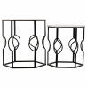 Juego de 2 mesas Alexandra House Living Blanco Hierro Madera MDF 39 x