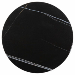Juego de 2 mesas Alexandra House Living Negro Hierro Madera MDF 39 x 5