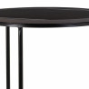 Juego de 2 mesas Alexandra House Living Negro Hierro Madera MDF 39 x 5