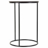 Juego de 2 mesas Alexandra House Living Negro Hierro Madera MDF 39 x 5