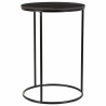 Juego de 2 mesas Alexandra House Living Negro Hierro Madera MDF 39 x 5