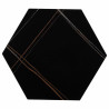 Juego de 2 mesas Alexandra House Living Negro Hierro Madera MDF 39 x 5
