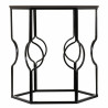 Juego de 2 mesas Alexandra House Living Negro Hierro Madera MDF 39 x 5