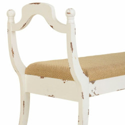 Banqueta Alexandra House Living Blanco Esponja Madera de abeto Madera