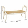 Banqueta Alexandra House Living Blanco Esponja Madera de abeto Madera