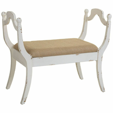 Banqueta Alexandra House Living Blanco Esponja Madera de abeto Madera