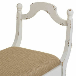 Banqueta Alexandra House Living Blanco Esponja Madera de abeto Madera