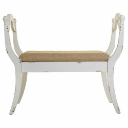 Banqueta Alexandra House Living Blanco Esponja Madera de abeto Madera