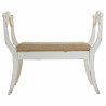 Banqueta Alexandra House Living Blanco Esponja Madera de abeto Madera