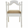 Banqueta Alexandra House Living Blanco Esponja Madera de abeto Madera
