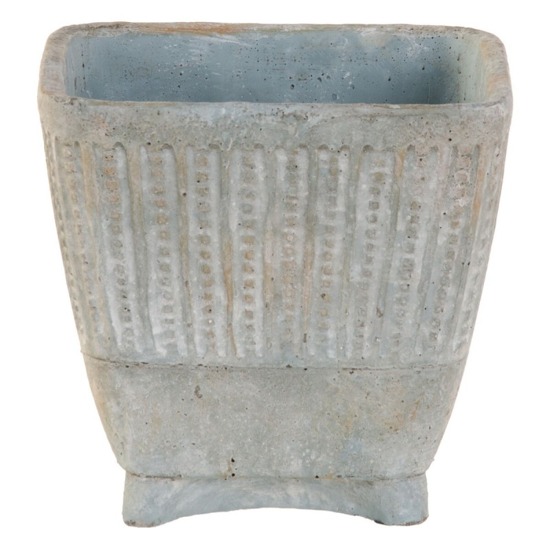 Macetero Gris Cemento 19,5 x 19,5 x 19 cm Macetero Gris Cemento 19,5 x 19,5 x 19 cm