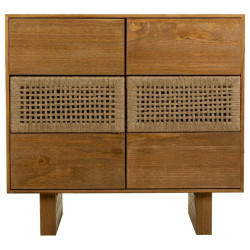 Cómoda Alexandra House Living Marrón Cuerda Madera de abeto Madera d
