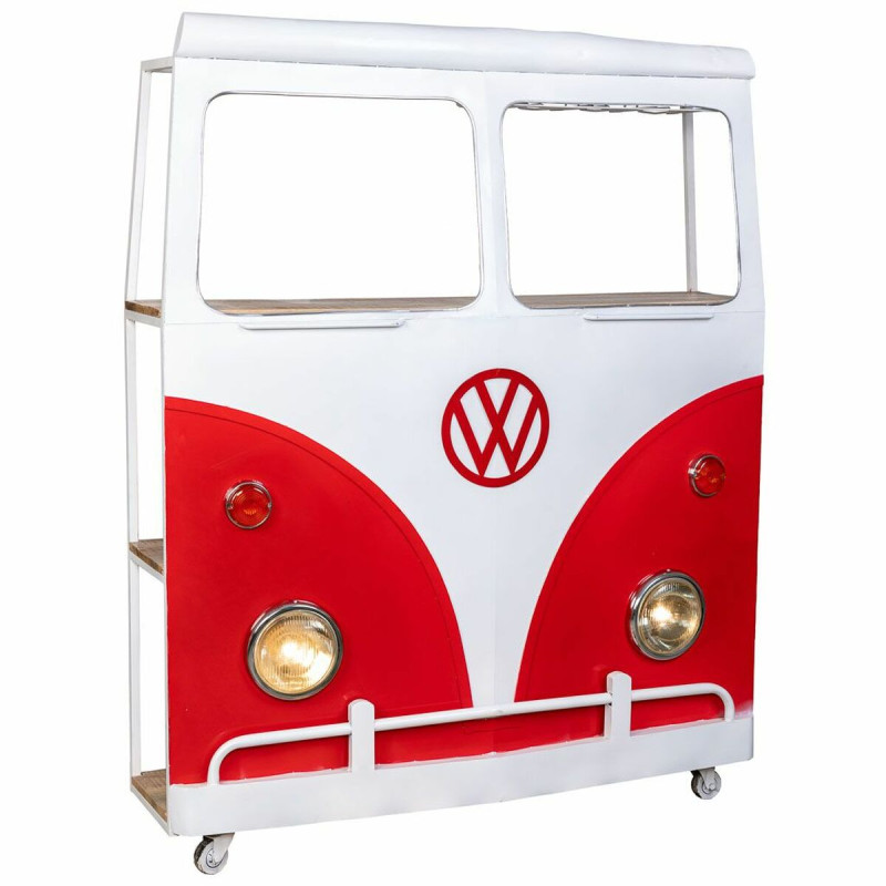 Barra botellero Alexandra House Living Drive Blanco Rojo 40 x 135 x 17