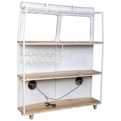 Barra botellero Alexandra House Living Drive Blanco Rojo 40 x 135 x 17