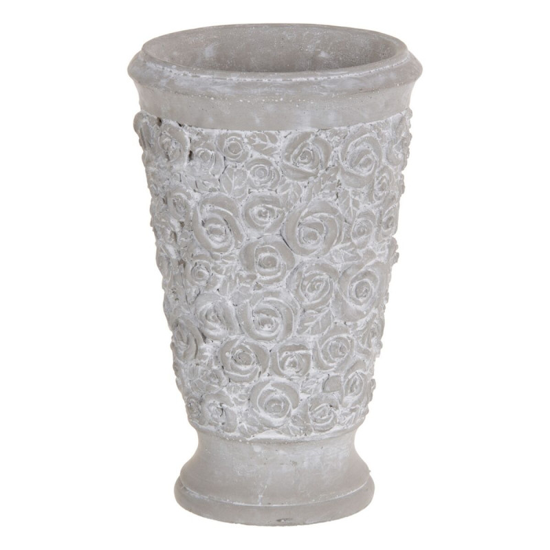 Macetero Gris Cemento 18 x 18 x 28 cm Macetero Gris Cemento 18 x 18 x 28 cm