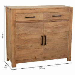 Recibidor con Cajones Alexandra House Living Marrón Madera 40 x 90 x